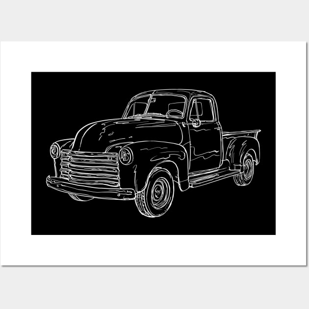 Old truck, Pickup, Vintage, Classic Wall Art by StabbedHeart